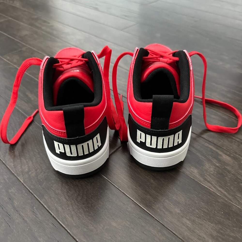 Puma Rebound Layup Lo Red, Black & White US Men's 10.5 Sneakers NWOT - Picture 9 of 12